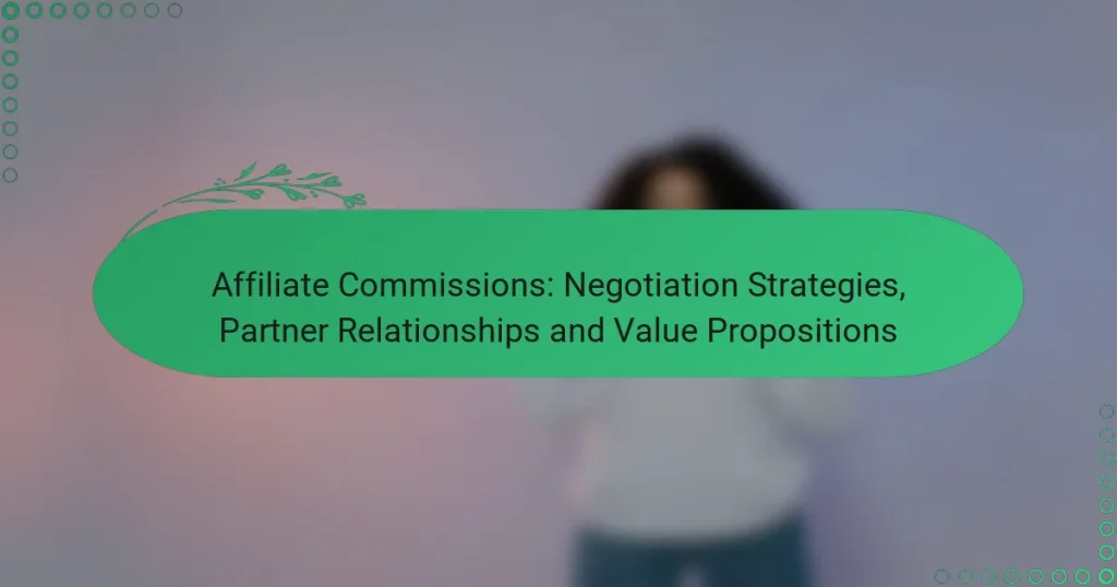 Партнёрские комиссии: стратегии переговоров, партнёрские отношения и предложения ценности