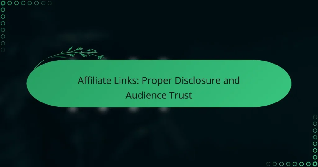 Партнёрские ссылки: правильное раскрытие информации и доверие аудитории
